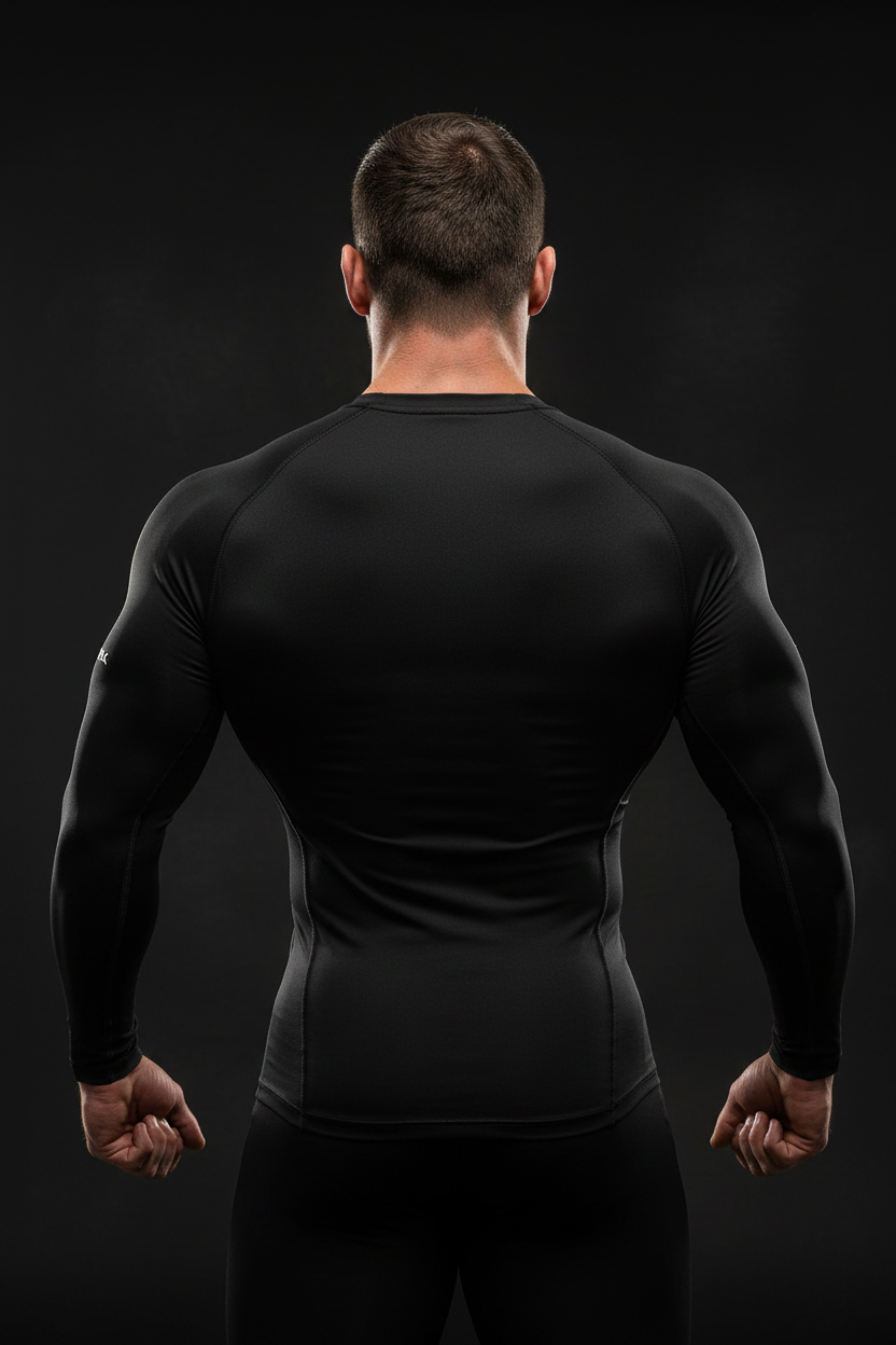 Black Long Sleeve Back