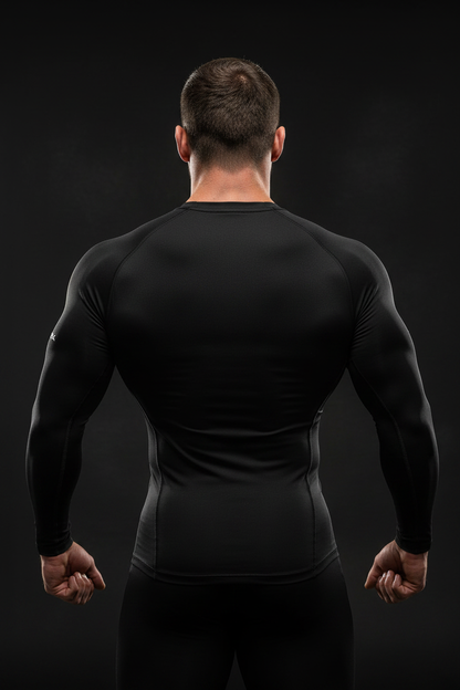 Black Long Sleeve Back
