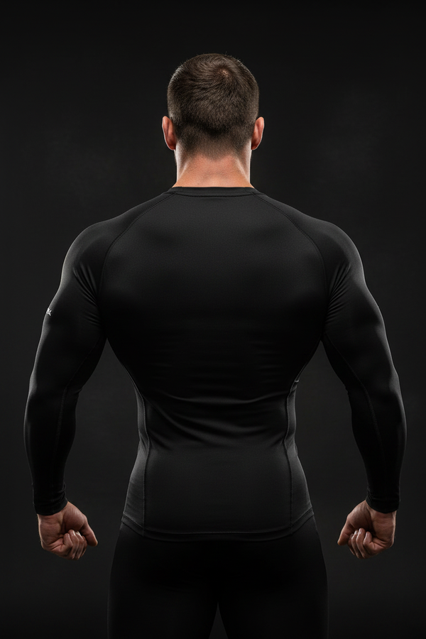 Black Long Sleeve Back