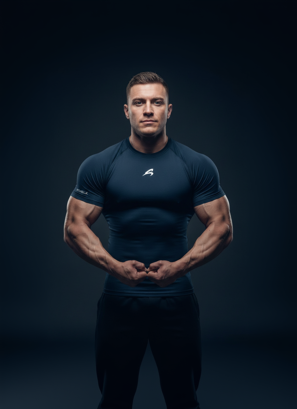 Dark Blue Bodybuilder