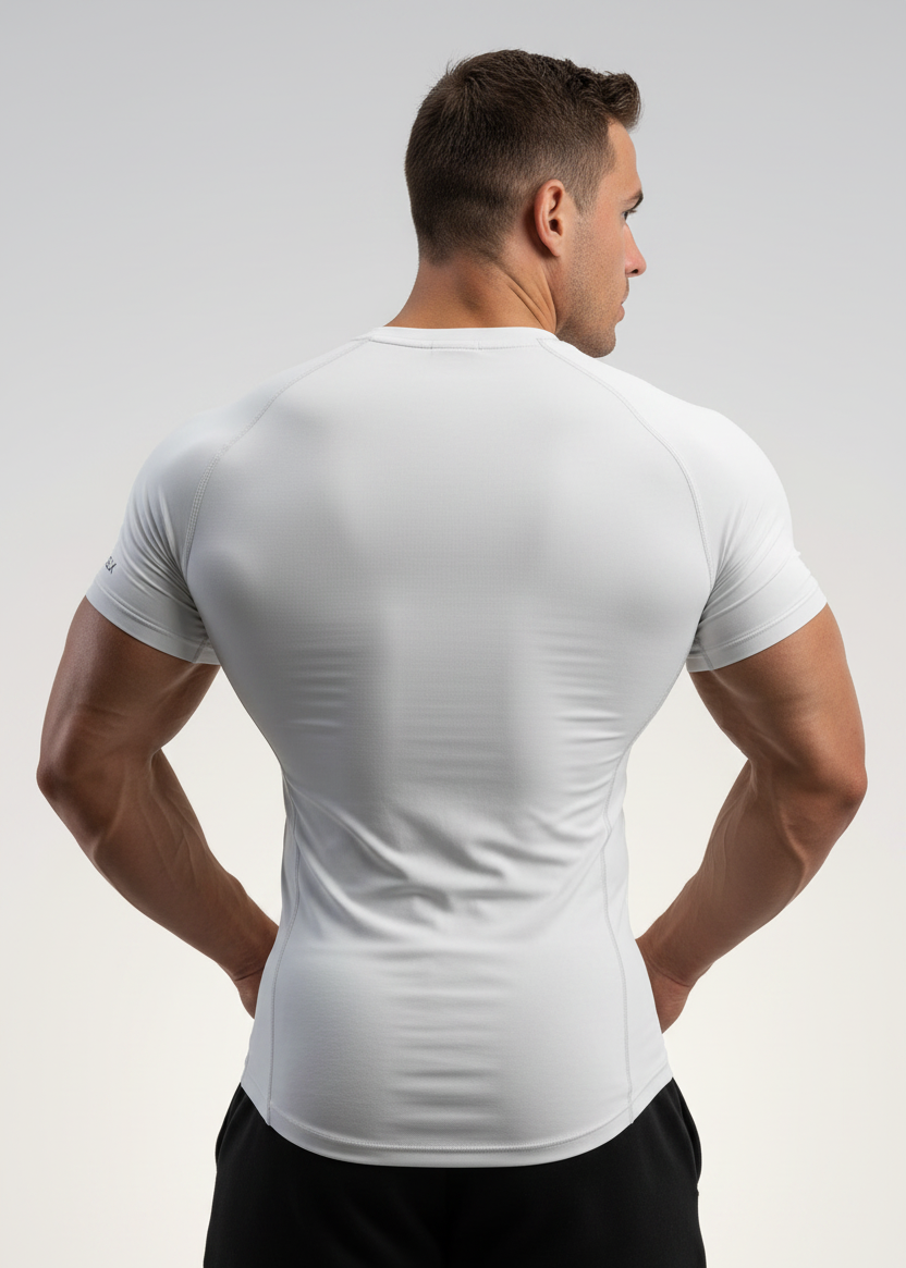 White Back View