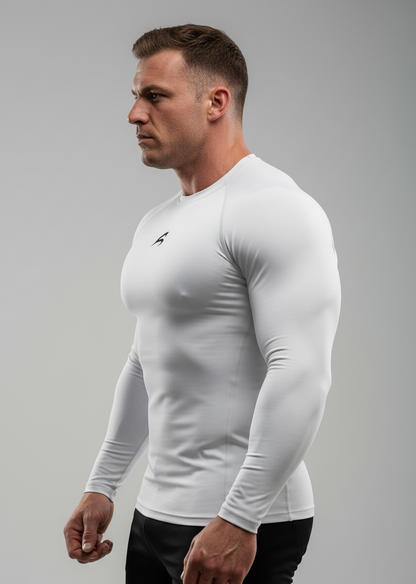 White Long Sleeve Side