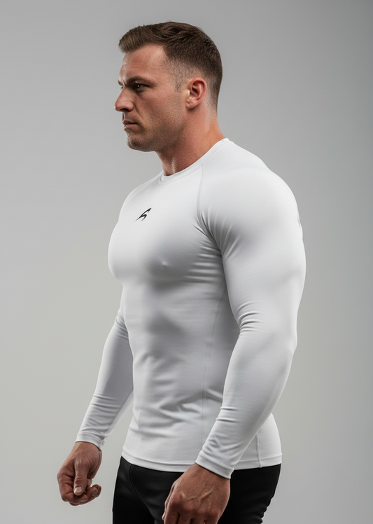 White Long Sleeve Side