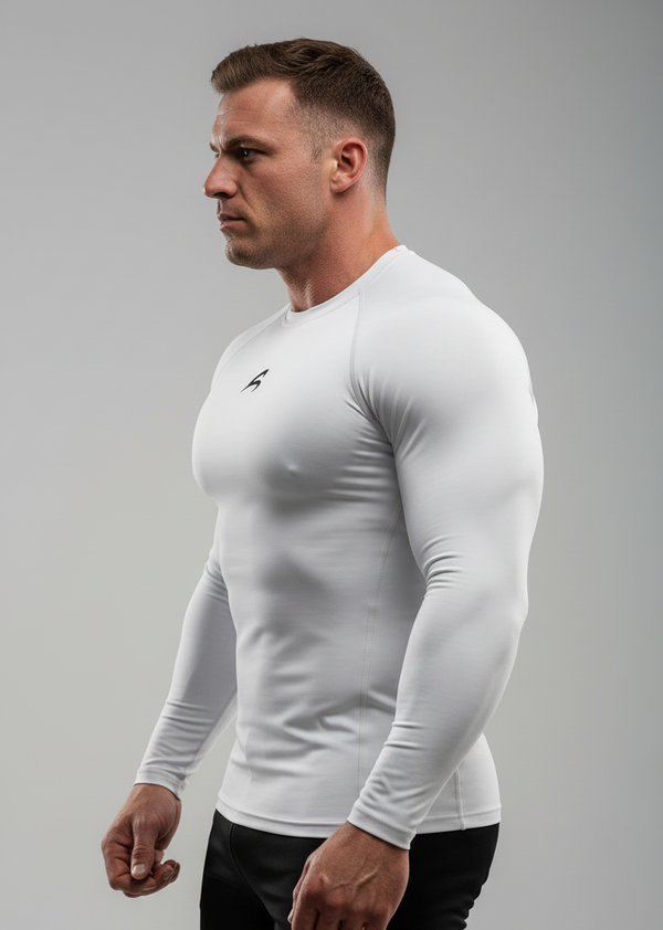 White Long Sleeve Side